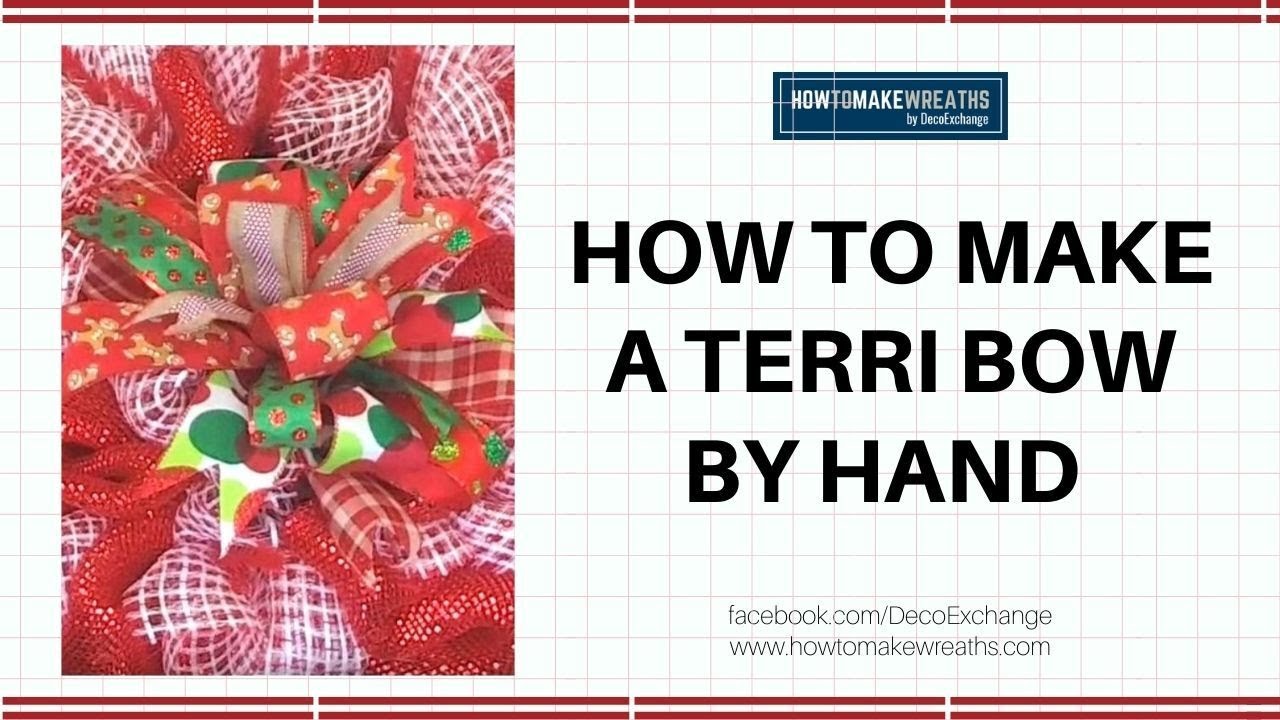 Terri Bow Tutorial: Make a Bow Using the EZ Bow Maker How to Make