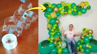 COMO HACER UN ARCO DE GLOBOS - decoracion cumpleaños - guirnalda de globos - gustavo gg