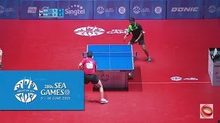 Table Tennis (Men's Singles Finals Singapore vs Philippines) | 28th SEA Games Singapore 2015