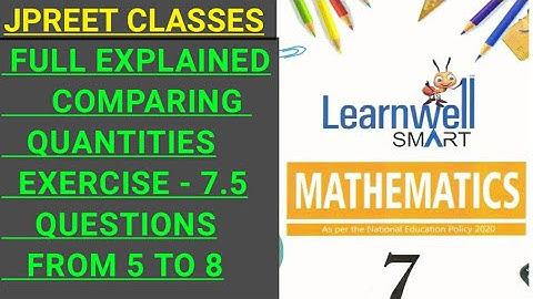 #viralvideo #class7#learnwell chapter 7  #comparingquantities exercise 7.5 question 5,6,7,8 #jpreet