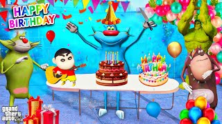 Oggy Happy Birthday Celebration In GTA 5 | Oggy Birthday Party | Oggy Kidnap On His Birthday in GTA5