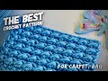 Вяжем простой редкий узор для сумки, рюкзака, ковра!!!🦋🦋🦋 / Beautiful crochet pattern for carpet