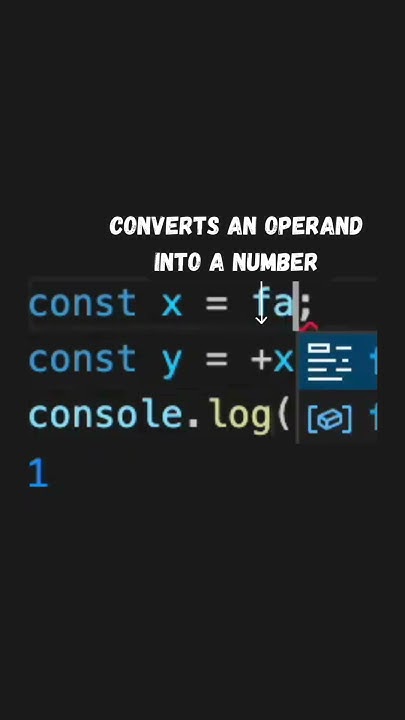 how to use the Unary plus (+) operator #javascript - YouTube