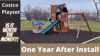 1 Year Update on COSTCO Cedar Summit Playset With Rubber Mulch Base