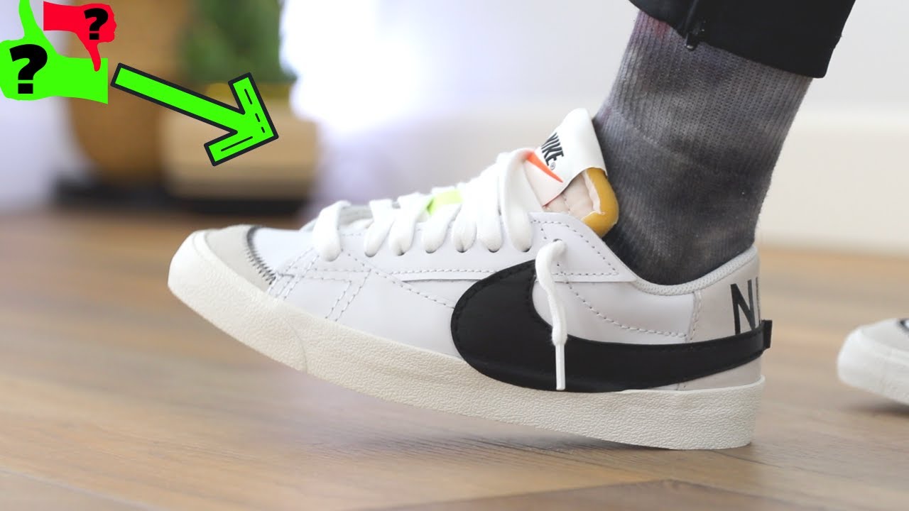 apretón Inútil Obligar Nike Blazer Low Jumbo Swoosh Review! Nike Not Releasing These Sneakers?!  Best GR This Year IMO! - YouTube