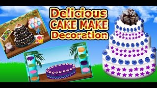 स्वादिष्ट केक सजावट बनाना - मास्टर शेफ खाना पकाने के खेल - कमाल चॉकलेट केक बनाने के लिए कैसे screenshot 2