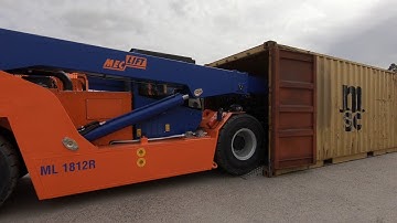 Meclift ML1812R Variable Reach Truck   loading unloading a container