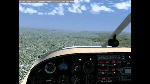 FlightGear: Traffic Pattern in the Piper PA-34 Seneca II