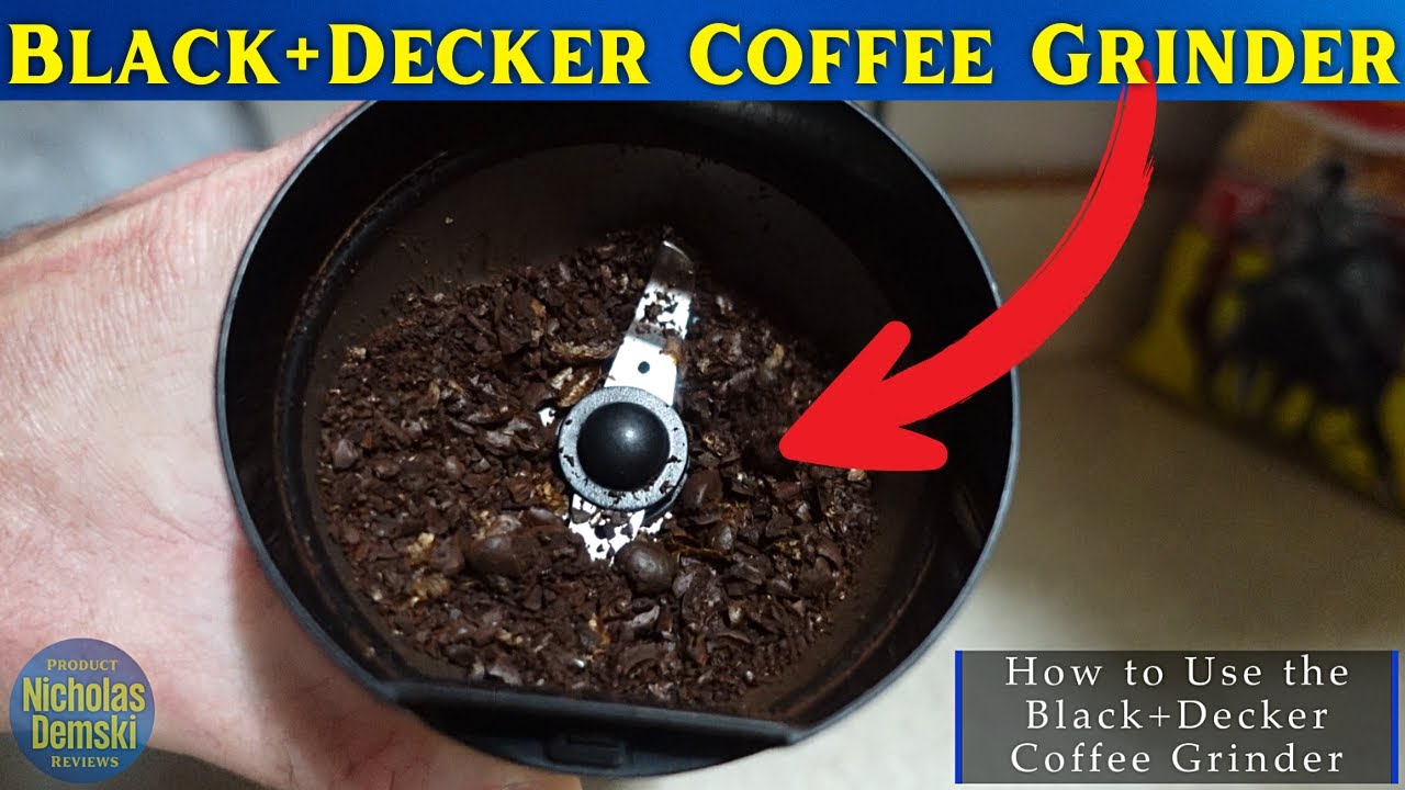 BLACK+DECKER Coffee Grinder, One Touch Push-Button Control, Stainless Steel  CBG110S