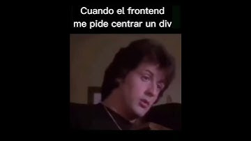 Cuando el frontend le pide al backend centrar un div #memes #coding #development #frontend #backend