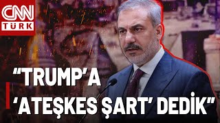 SON DAKİKA 🚨 Hakan Fidan&#39;dan Trump Görüşmesi Notları! &quot;Filistin&#39;de 2 Devletli Çözüm Şart&quot;