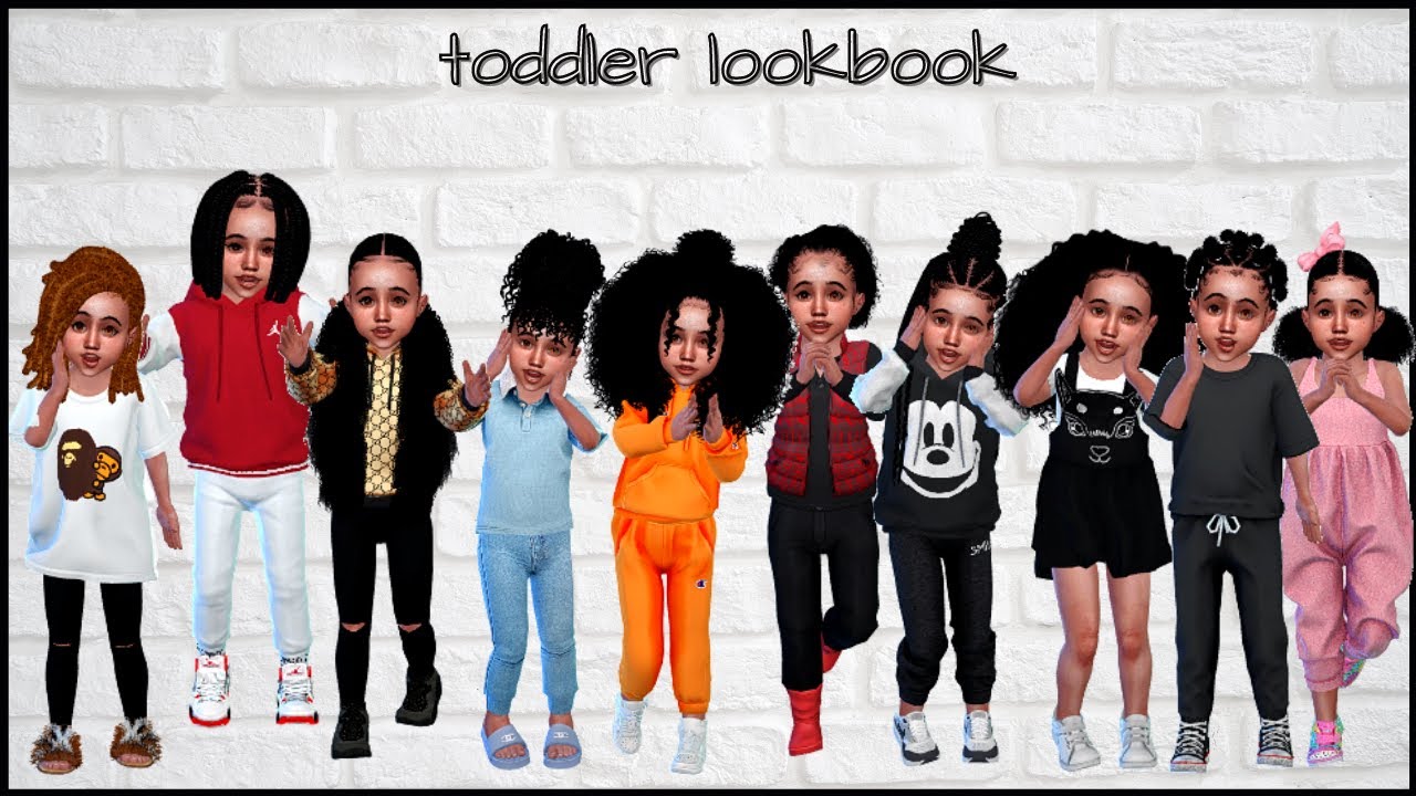 Toddler Lookbook Cc Links Sims 4 Youtube