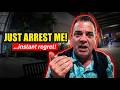 Drunk Passenger Begs Cops To Arrest Him… Instantly Regrets It (Bodycam)