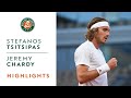 Stefanos tsitsipas vs jrmy chardy round 1 highlights  rolandgarros 2021