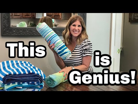 Watch This New Way to Fold Your Towels- You Will Love