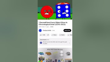 1 second of every object shows