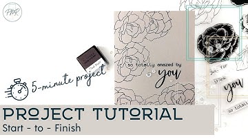 5-Minute Card with Altenew BAF Begonia