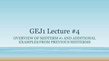 Grammar of English 1/Gramatika engleskog jezika 2: Lecture 4: Midterm Exam #1 Overview