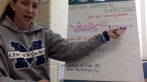 Writing Numerical Expressions