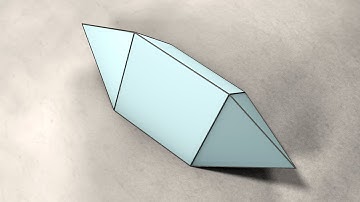 Net of Elongated Triangular Bipyramid / Розгортка подовженої трикутної біпіраміди (J14)