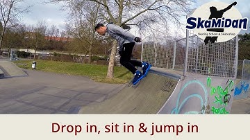 How To Drop In, Sit In & Jump In - 3 Possibilities To Skate Pipes  - Aggressive Inline Basics #04