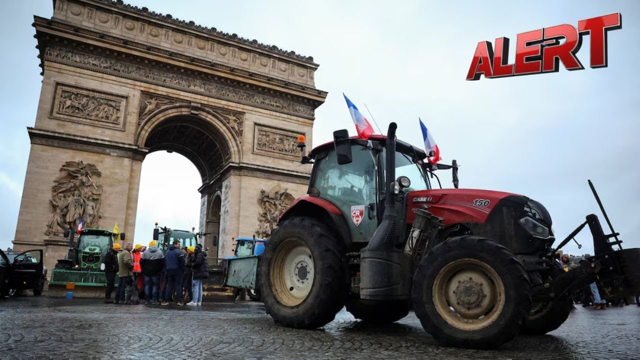 French Farmers Stage Tractor Protest In Paris Against EU Mercosur Trade Deal | ALERT News