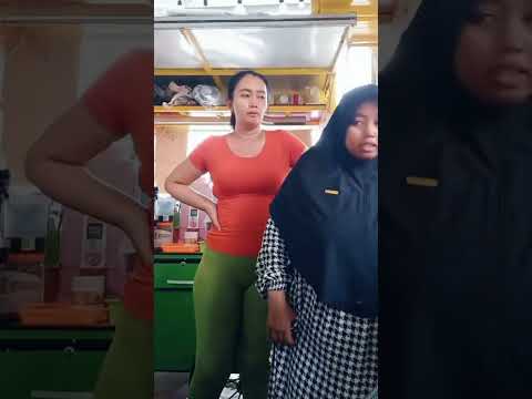 Legging try on hijau Tante gemoy
