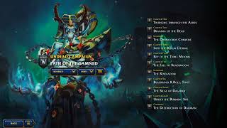 Warcraft III : Reforged | Path of the Damned: Campaign Menu