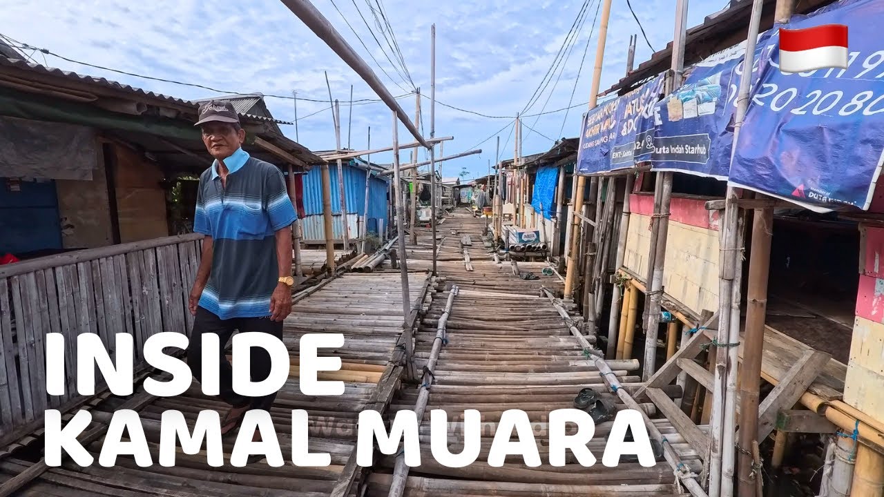 Kamal Muara Jakarta 4K | Raw Jakarta Walking Tour in Hidden Urban Village