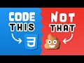 10 css pro tips  code this not that