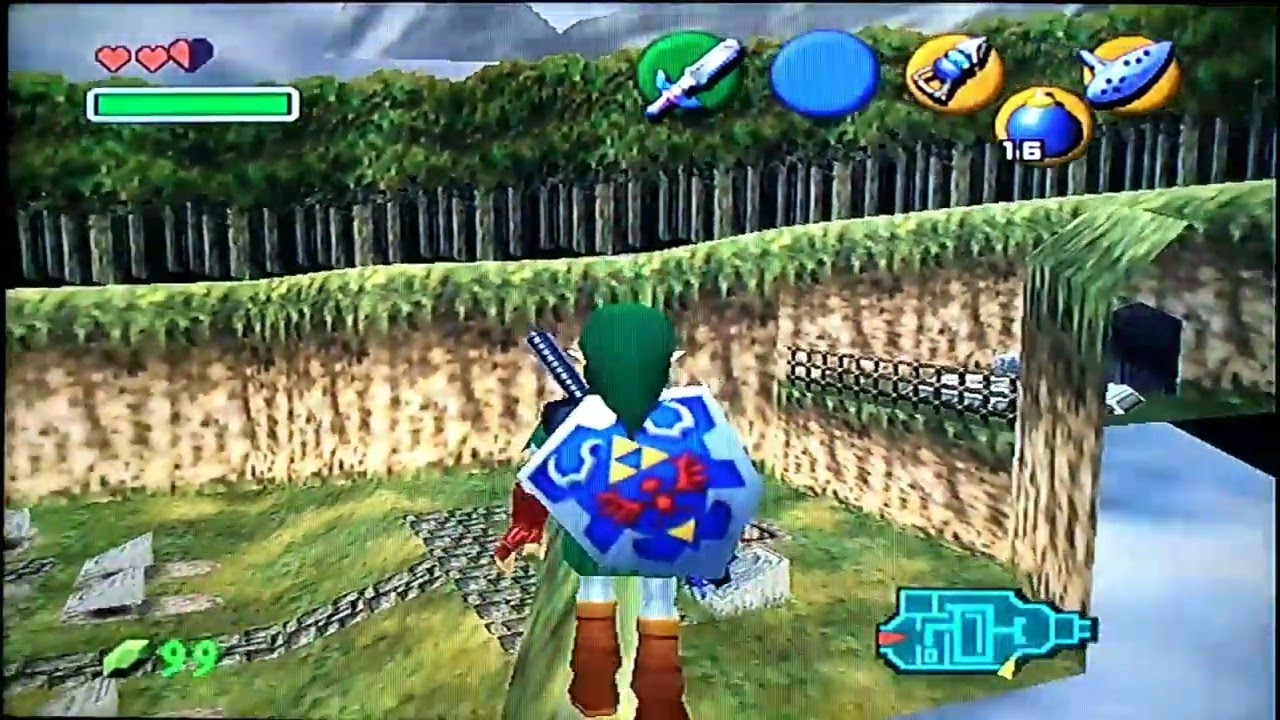 Ocarina of Time Shadow Temple Early with Hookshot Jump YouTube
