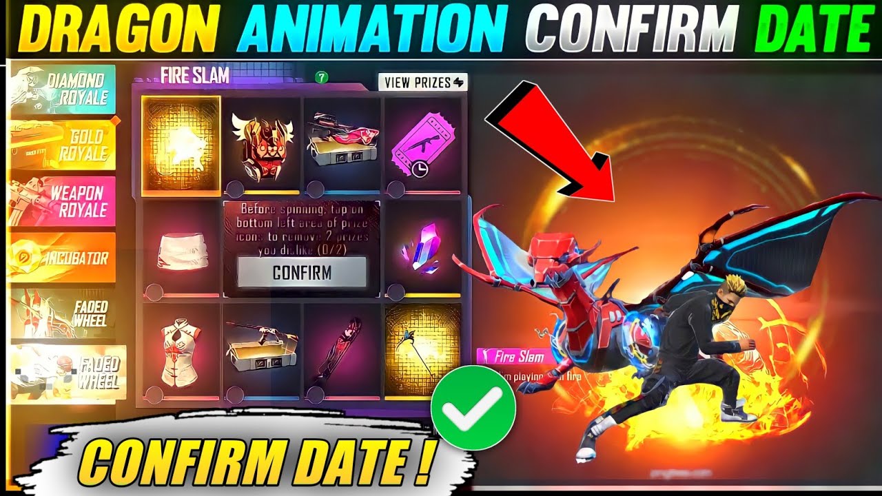 Dragon Animation Confirm Date | Next Faded Wheel In Free Fire | New Dragon Animation Emote Confirm