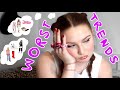 WORST TRENDS OF ALL TIME! Trends that I hope NEVER come back in style | Kate Robinson