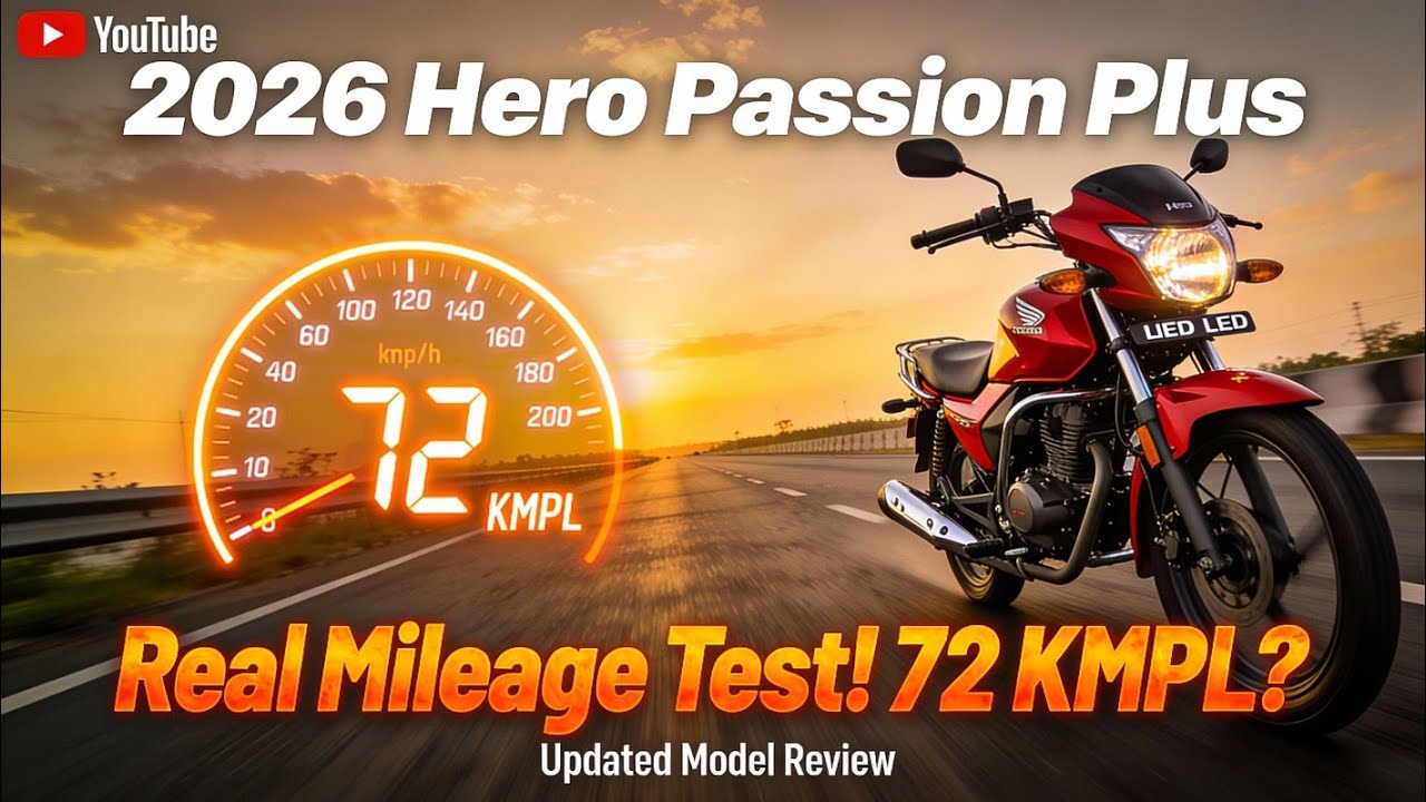 2026 Hero Passion Plus | Real Road Mileage test 😱🔥 .