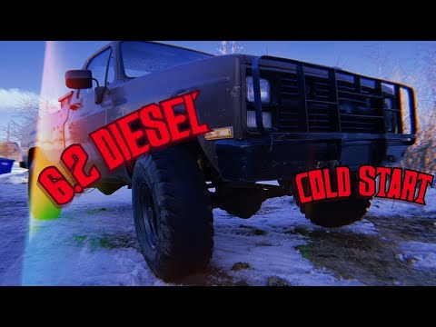 1985-chevy-k30-m1008-military-truck-6.2-diesel-***cold-start***