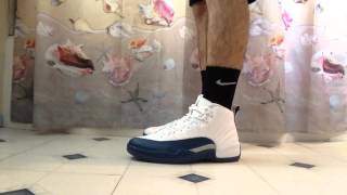 On-Feet Images Of The Air Jordan 12 French Blue •