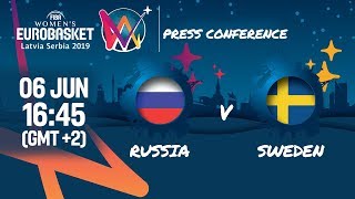 Russia v Sweden - Press Conference - FIBA Women's EuroBasket