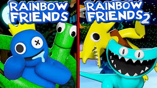 Как Изменились Радужные Друзья С Первой Части? Roblox Rainbow Friends