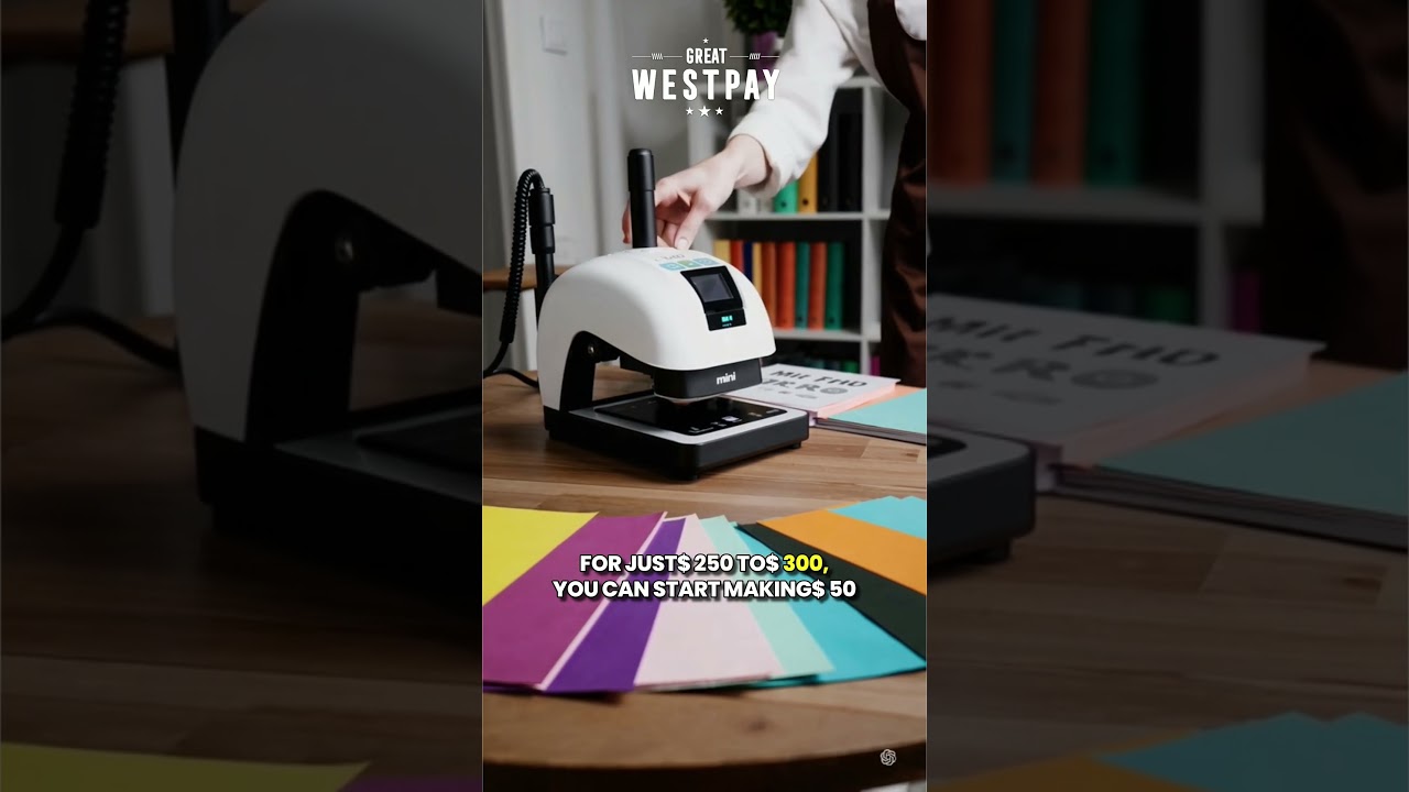 Start Your Custom Business with Mini Heat Press Machine! 💡 | Great West Pay  