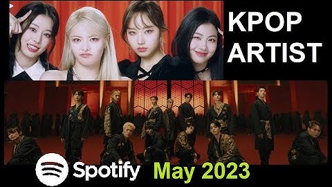 [TOP ARTIST 20] MOST STREAMED KPOP ARTIST on MAY  Spotify  2023