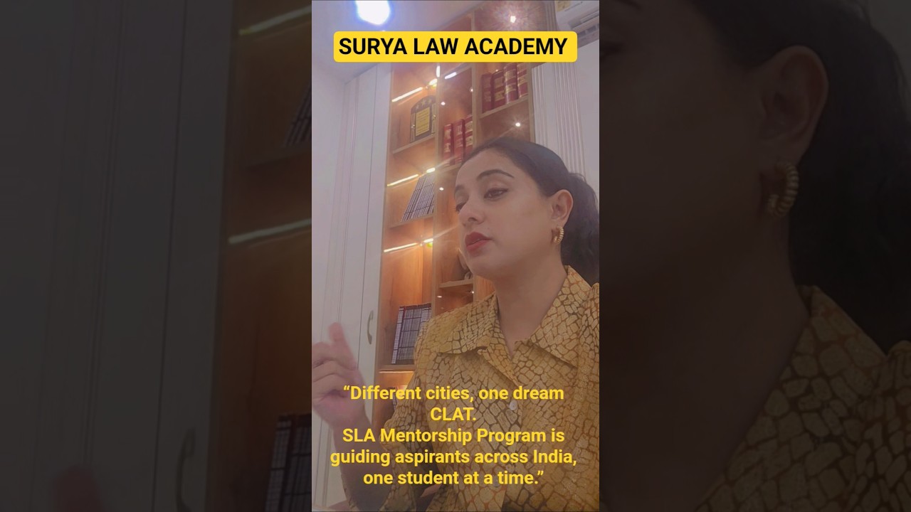 SLA Mentorship Program Personal one-to-one guidance for CLAT aspirants from every corner of India