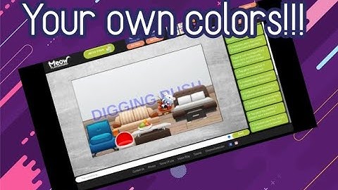 How to choose your own background color in Meow Playground! - Picky Panda