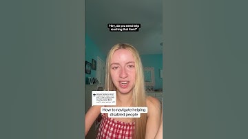 How to navigate helping disabled people #Disability #Disabled #Accessibility #Ableism