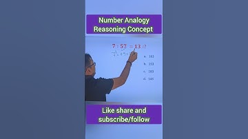 number analogy reasoning concept #sscgd #maths #sscresoning #mathstricks #sscexam #reasoning #sschsl