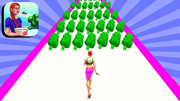 Vegan Run 3D Gameplay 💃🍆🌭 All Levels Part 1