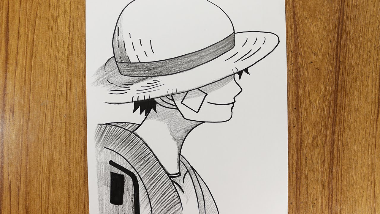 How to draw Luffy ( One Piece ) Step by step Anime Drawing easy