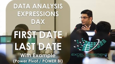 DAX  - FIRSTDATE & LASTDATE With Example (PowerPivot / POWERBI)