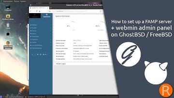 How to set up a FAMP server (FreeBSD, Apache, MySQL, PHP) + webmin admin panel on GhostBSD / FreeBSD