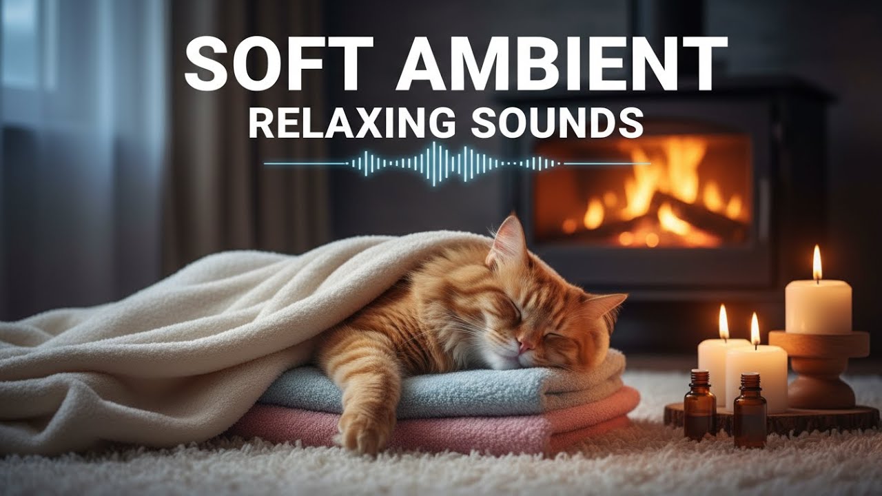 Soft Purring Cat for Deep Sleep 😺🌌 Gentle Cat Sounds for Relaxation and Calm Nights