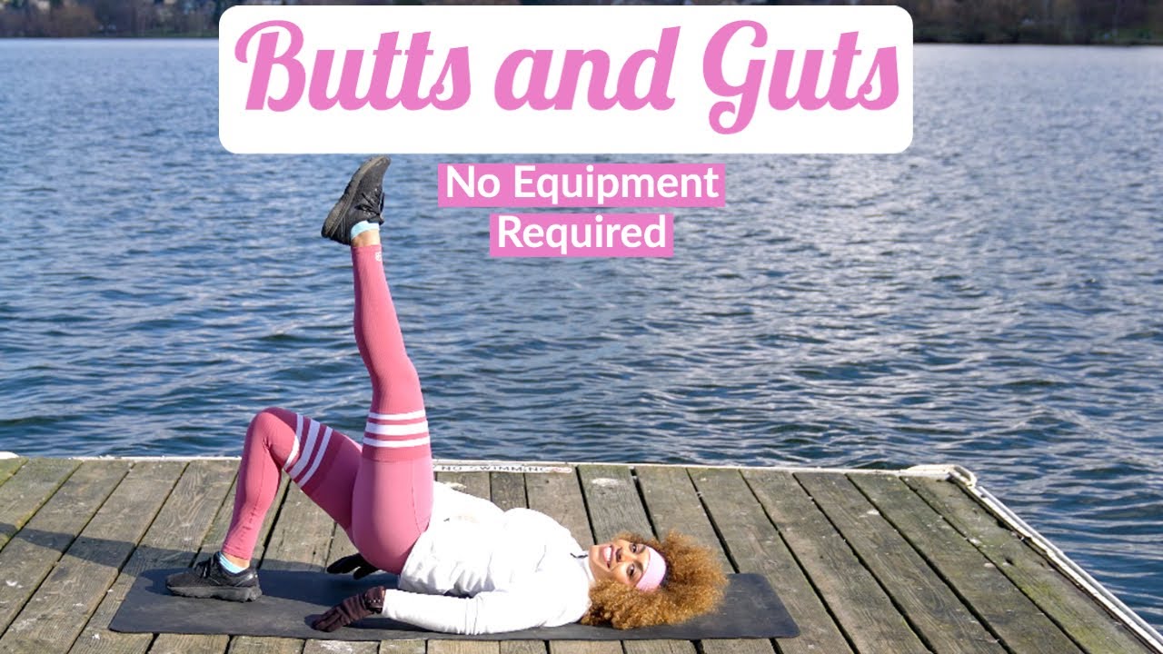 Butts and Guts Workout - No Equipment Required | Workout With KK - YouTube